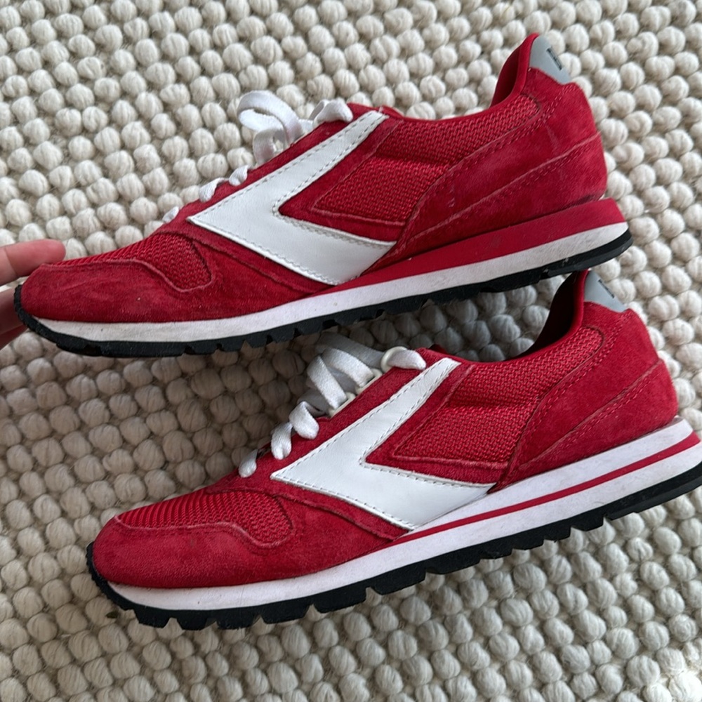 Red Vintage Style Brooks Running Shoes